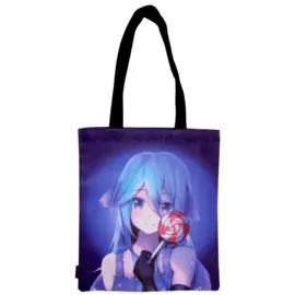 Сумка-шоппер Аниме Девушка с леденцом Сёдзё, цветная 40см.*32см.