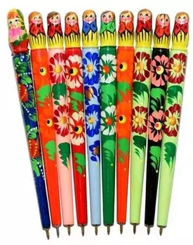 Сувенир, АКМ, Ручка Матрешка 17*2*1см