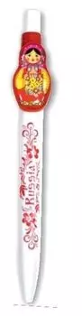 Сувенир, АКМ, ручка, "Матрешка", цвет белый