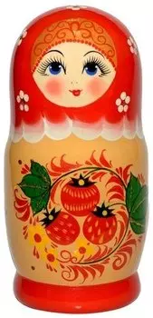Сувенир, Матрешка. Ягодки 5м, h-18см, дерево М05-0018-2АУ