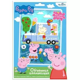 Объемная аппликация Peppa Pig из EVA "Свинка Пеппа. Вкусное приключение"