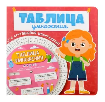 Таблица умножения с крутящейся шпаргалкой. Для девочек