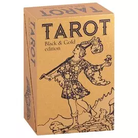 Tarot Black Gold edition / Таро Черное на Золоте (78 карт и книга на английском языке)