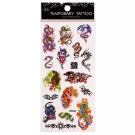 Тату Тигры и драконы 9х22,5 микс (орр)