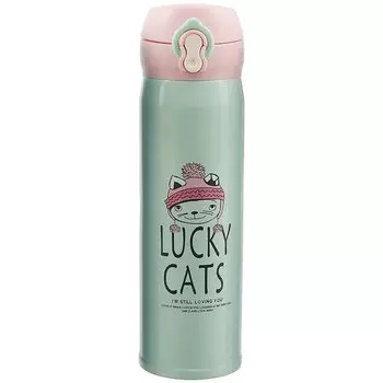 Термос «Кот. Lucky cats», 500 мл