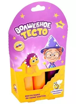 Тесто для лепки "Волшебное тесто". Динозавр желтый