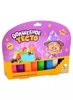 Тесто для лепки "Волшебное тесто". Семья динозавров