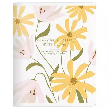 Тетрадь 48л кл. "April", цветы, карт.обл., микротекстурирование, ламинация, скрепка