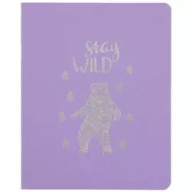 Тетрадь в клетку Listoff, "Total Lilac. Little wild", 48 листов, в ассортименте