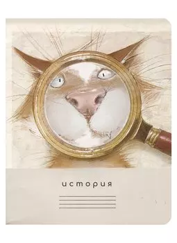 Тетрадь предметная в клетку "Кот учёный. История", 48 листов