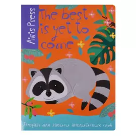 Тетрадь для записи английских слов Айрис, "Енот", А5, 32 листа, в ассортименте