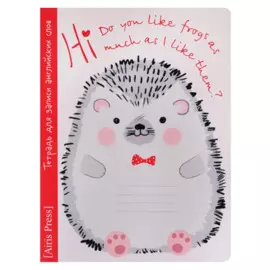 Тетрадь для записи английских слов Айрис, "Ёжик", А5, 24 листа