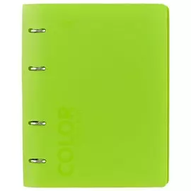 Тетрадь на кольцах в клетку Stila, Neon Green, 120 листов