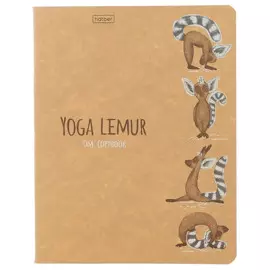 Тетрадь в клетку «Animals Yoga», 48 листов