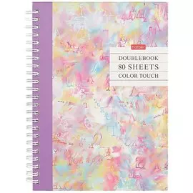 Тетрадь в клетку Hatber, Color touch, А5, 80 листов