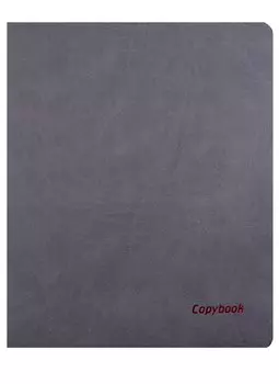 Тетрадь в клетку Феникс+, "Наппа серая", А4, 80 листов