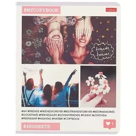 Тетрадь в клетку «Happy days», 48 листов