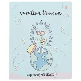 Тетрадь в клетку Альт, "Ёжик-романтик", 48 листов, в ассортименте