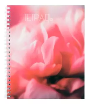 Тетрадь в клетку Listoff, "Цветочная поэзия", 96 листов, в ассортименте