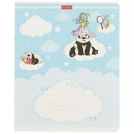 Тетрадь в клетку Hatber, "Приключения маленькой панды", 24 листа, в ассортименте