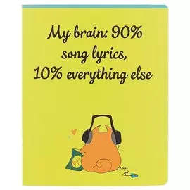 Тетрадь в клетку «Жизнь кота», 24 листа