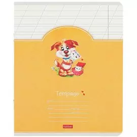 Тетрадь в косую линейку Hatber, "Лохматики", 12 листов, в ассортименте