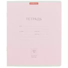 Тетрадь в крупную клетку Erich Krause, "Классика", 12 листов, в ассортименте