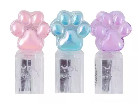 Точилка 1отв. "Лапка" прозрачная, ассорти, Yoi