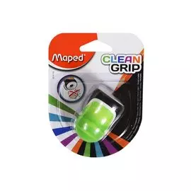 Точилка 1отв. "Clean Grip", автомат.откр./закр., блистер, Maped