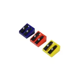 Точилка 2отв. пласт.корп., цв.ассорти, KUM