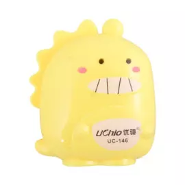 Точилка 2отв."Динозаврик" ассорти, пластик