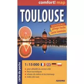 Toulouse. Ламинированная карта-покет