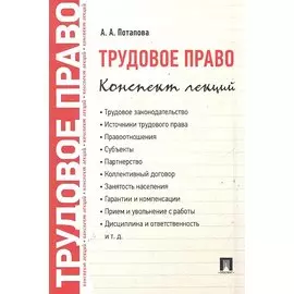 Трудовое право. Конспект лекций: учебное пособие