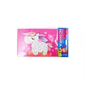 Км-001 Увлекательная мозаика Единорог (4+) (набор для творч.) (упаковка) (LORI)