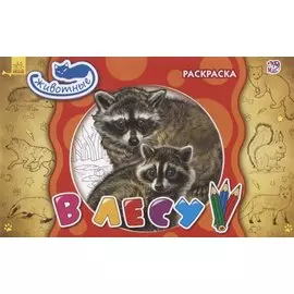 В лесу. Раскраска