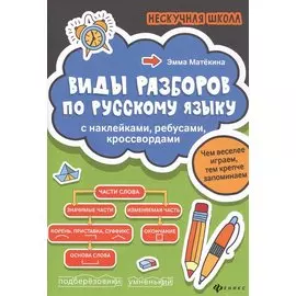 Виды разборов по рус.яз:с наклейками,ребусами,кроссвордами