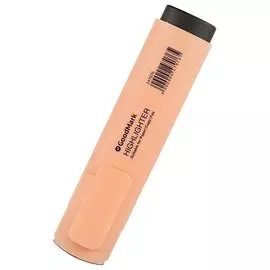 Текстовыделитель GoodMark, пастельный персиковый