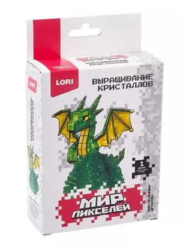 Выращивание кристаллов Мир пикселей "Пиксельный дракон"