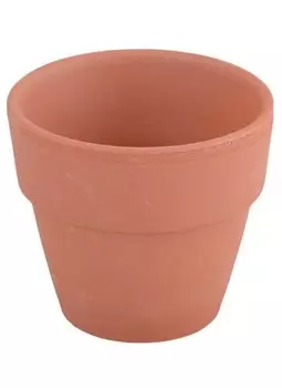 Заготовка для декорирования. Горшочек мини (глина красная)