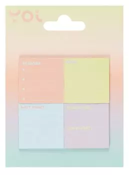 Закладки самоклеящиеся Yoi, Sunset, 4 цвета