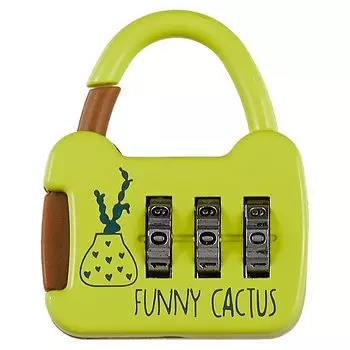 Замочек кодовый «Funny cactus»