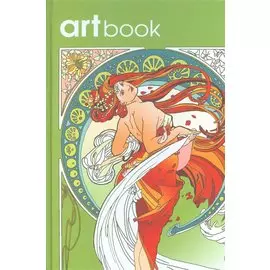 Записная книга-раскраска Artbook Ар-нуво (зеленая)