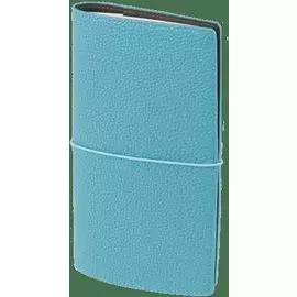 Записная книжка, InFolio/Инфолио, 12х21см, 128стр., Palette суперобложка с резинкой., цвет морской волны