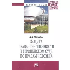 Защита права собственности в Европейском Суде по правам человека: Монография