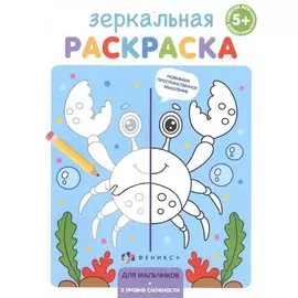 Зеркальная раскраска. Для мальчиков