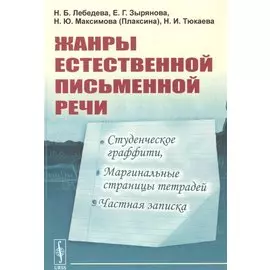 Жанры естественной письменной речи: Студенческое граффити, маргинальные страницы тетрадей, частная записка.