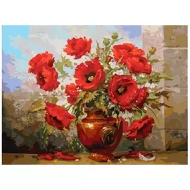 Живопись на холсте 30*40 см. Маки (145-AS)