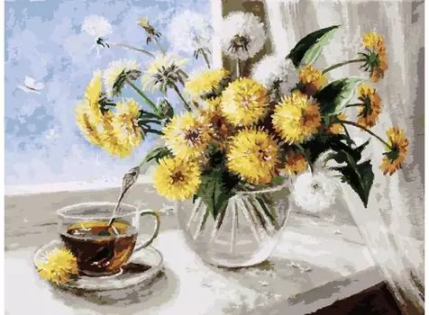 Живопись на холсте 30*40 см. Одуванчики (126-AS)