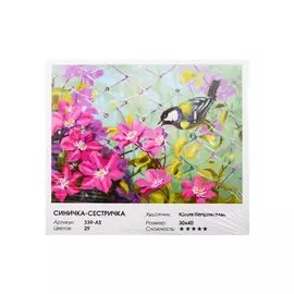 Живопись на холсте по номерам "Синичка-сестричка", 30 х 40 см