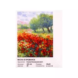 Живопись на холсте по номерам "Весна в Провансе", 30х40 см